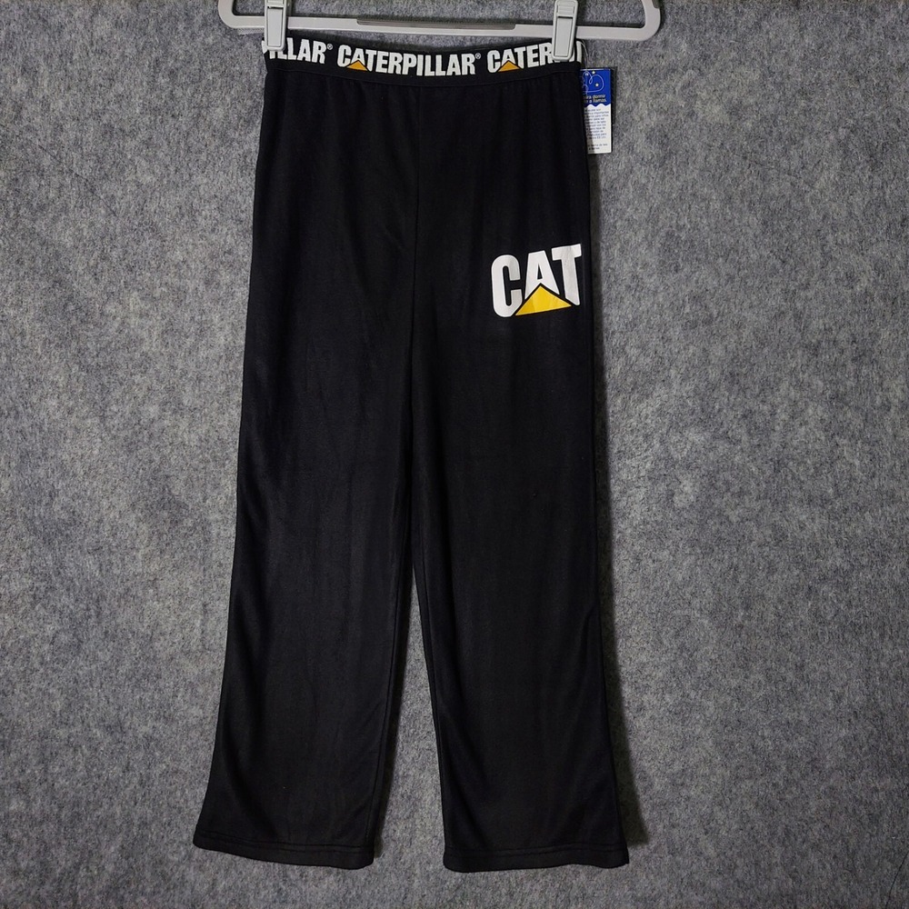 Caterpillar Cat Pants Boys 10 Fleece Wide Leg Black Pull On Gorepore outdoors